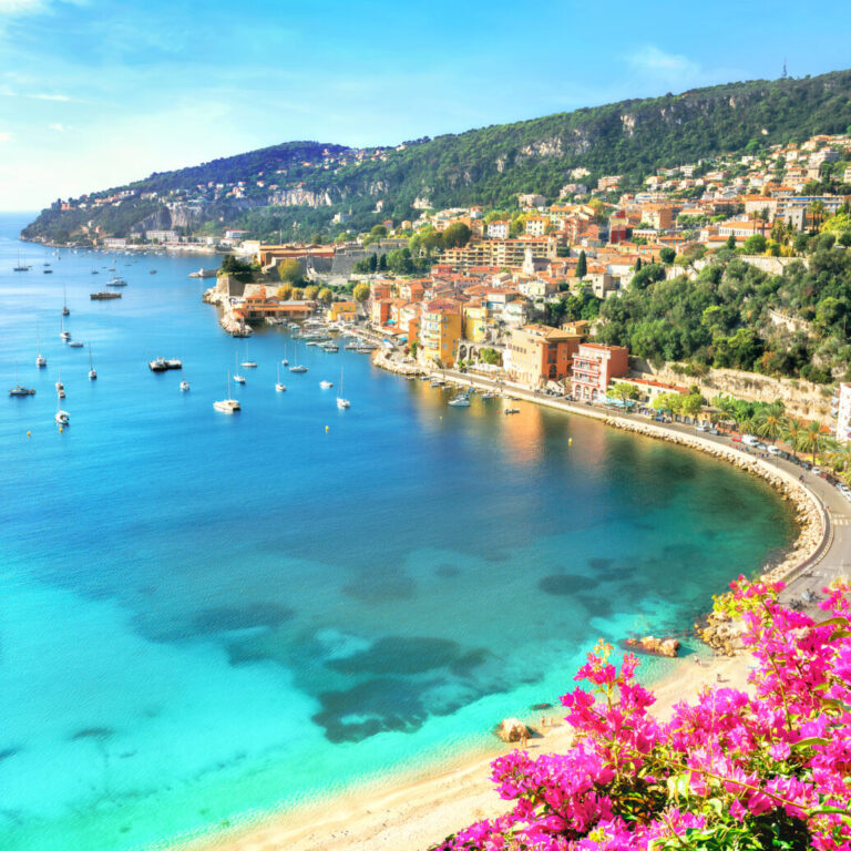 Luxury resort of Villefranche sur Mer. French Riviera, Cote d'Azur, France